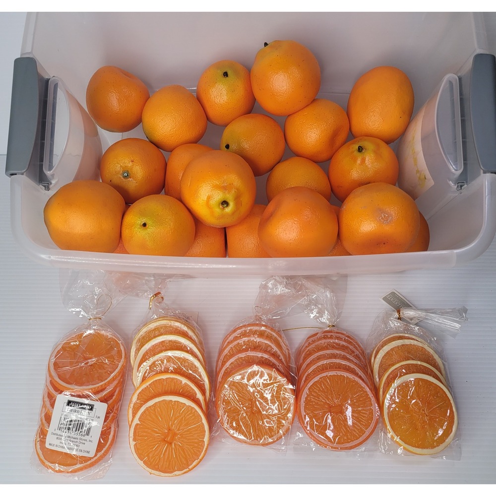 Ashland Artificial Oranges and Slices Faux Fruit Home Decor Party Props